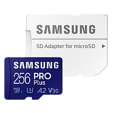 256GB MicroSD (Class 10) UHS-I (U3)..