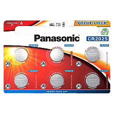 CR2025, Blister*6, Panasonic, CR-20..