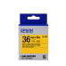 Cartuș bandă EPSON LK7YBP: 36mm/9m, Negru/Galben Pastel, C53S657005