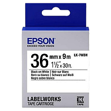Tape Cartridge EPSON LK7WBN; 36mm/9..