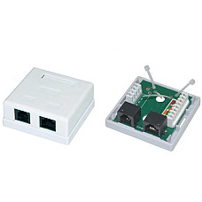 1xRJ45+1xRJ11 Surface Box 2 port UT..