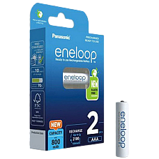 AAA  Eneloop 800mAh, Blister*2, Pan..