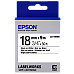 Cartuș bandă EPSON LK-5WBN; 18mm/9m Standard, Negru/Alb, C53S655006