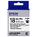 Tape Cartridge EPSON LK-5TBN; 18mm/9m Transparent, Black/Transparent, C53S655008