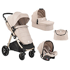 Stroller Kikka Boo 3 in 1 Ugo, Beig..