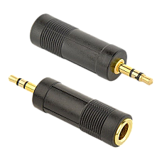 Audio adapter 6.35 mm socket to 3-p..