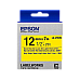 Tape Cartridge EPSON LK-4YBVN; 12mm/7m Vinyl, Black/Yellow, C53S654042
