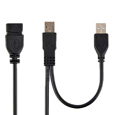 Cable USB, USB  2AM/AF, 0.9 m, USB2..