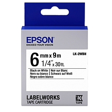 Tape Cartridge EPSON LK2WBN; 6mm/9m..