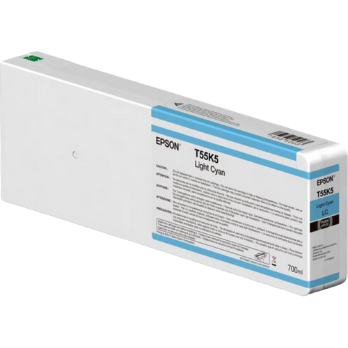 Ink Cartridge Epson T55K500 UltraChrome HDX/HD 700ml, Light Cyan / C13T804500