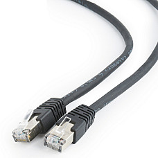 Patch Cord Cat.6/FTP,  1 m, Black, ..