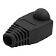 Boot cap for RJ-45, black, UTP cat...