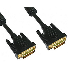 Cable DVI M to DVI M,  4.5m, GOLD 3..