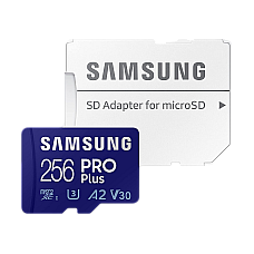 256GB MicroSD (Class 10) UHS-I (U3)..