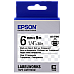 Tape Cartridge EPSON LK2TBN;  6mm/9m Transparent, Blk/Clear, C53S652004