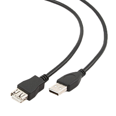 Cable USB, USB AM/AF, 3.0 m, USB2.0..