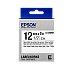 Tape Cartridge EPSON LK-4WBVN; 12mm/7m Vinyl, Black/White, C53S654041