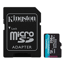 256GB MicroSD (Class 10) UHS-I (U3)..