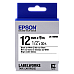 Tape Cartridge EPSON LK4SBE; 12mm/9m, Matte, Black/Matte Silver, C53S654017