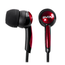 Earphones SVEN E-130  Black/Red, 3p..