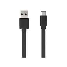 Type-C Cable XO, Flat, NB150, Black..