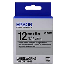 Tape Cartridge EPSON LK4SBM; 12mm/9..