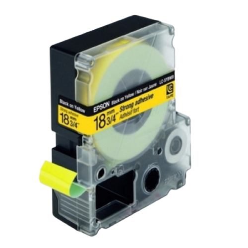 Tape Cartridge EPSON LK5YBW; 18mm/9m Strong Adhesive, Black/Yellow, C53S655010
