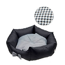 COMFY Culcuș BED LOLA Black/ White ..