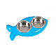 Castron din inox dublu BOWL FISH 2×..