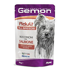 GEMON DOG POUCH ADULT SALMON 100gr...