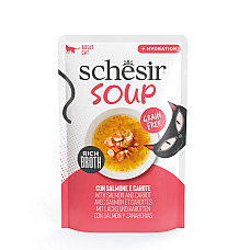 SCHESIR Soup wet cat Salmon Carrots..