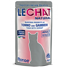 LECHAT NATURAL Pouch Tuna and shrim..