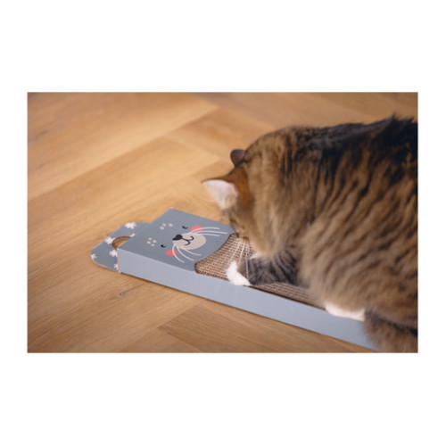 BEEZTEES Răzuitoare pentru pisici din carton SEAL Blue