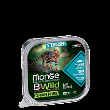 MONGE CAT BWILD STERILISED Tuna/Veg..