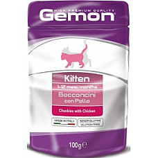 GEMON CAT POUCH KITTEN Chicken 100g..