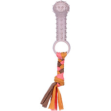 Jucarie din cauciuc Puppy Bone Taupe