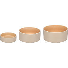 Castron ceramic Anca Round Beige/Orange