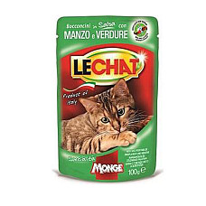 MONGE LECHAT Pouch Chunkies Beef an..