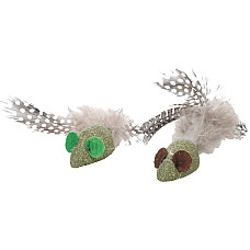 Jucarie pentru pisici Katti Mouse With Feathers