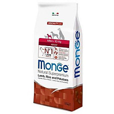 MONGE DRY DOG MINI ADULT Lamb/Rice/..