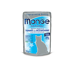 MONGE CAT NATURAL Pouch Tuna with a..