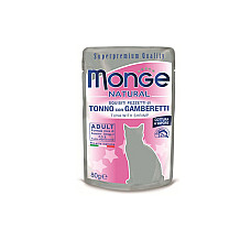 MONGE CAT NATURAL Pouch Tuna with s..