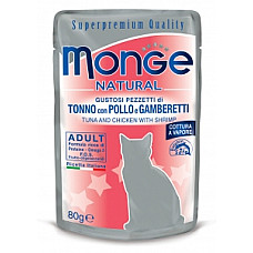 MONGE CAT NATURAL Pouch Tuna Chicke..