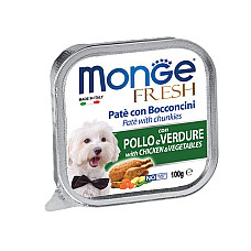 MONGE DOG FRESH Pate and chunk with..