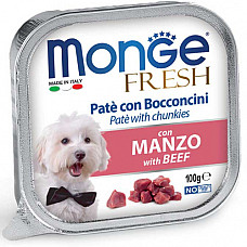 MONGE DOG FRESH Pate and chunkies w..