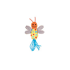 Jucarie din pluș pentru pisici Arlecchino Butterfly