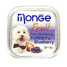 MONGE DOG FRUIT TURKEY/BLUEBERRY 10..