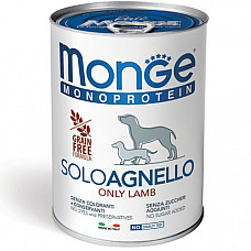 MONGE DOG SOLO Pate 100% lamb 400gr..