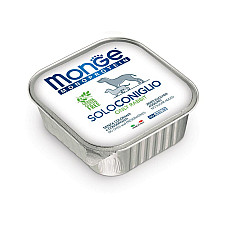 MONGE DOG SOLO Pate 100% rabbit 150..