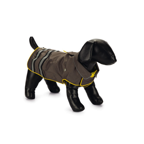 Beeztees Плащ SEJA Grey/Yellow 68